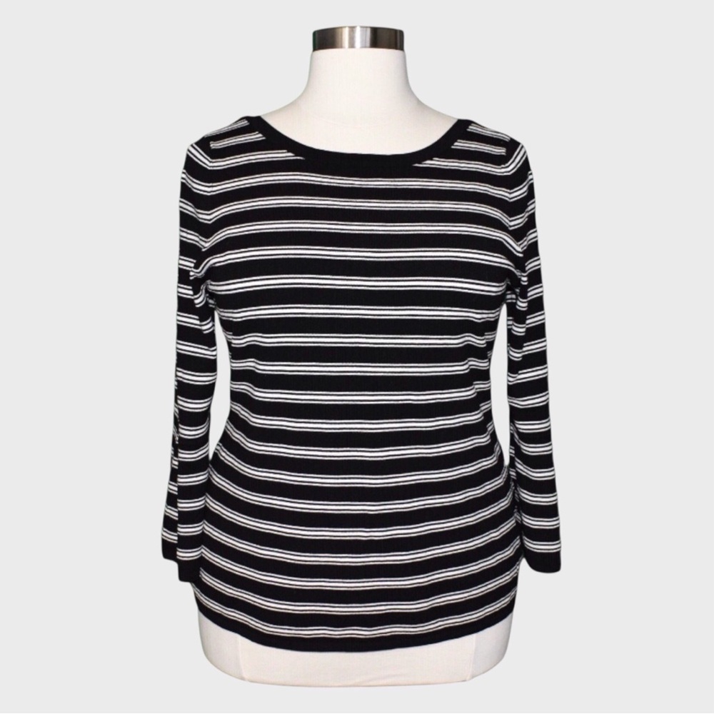 NWT White House Black Market Reversible Stripe Sweater